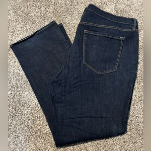 Old Navy Curvy Boot-Cut Jeans in Dark Blue